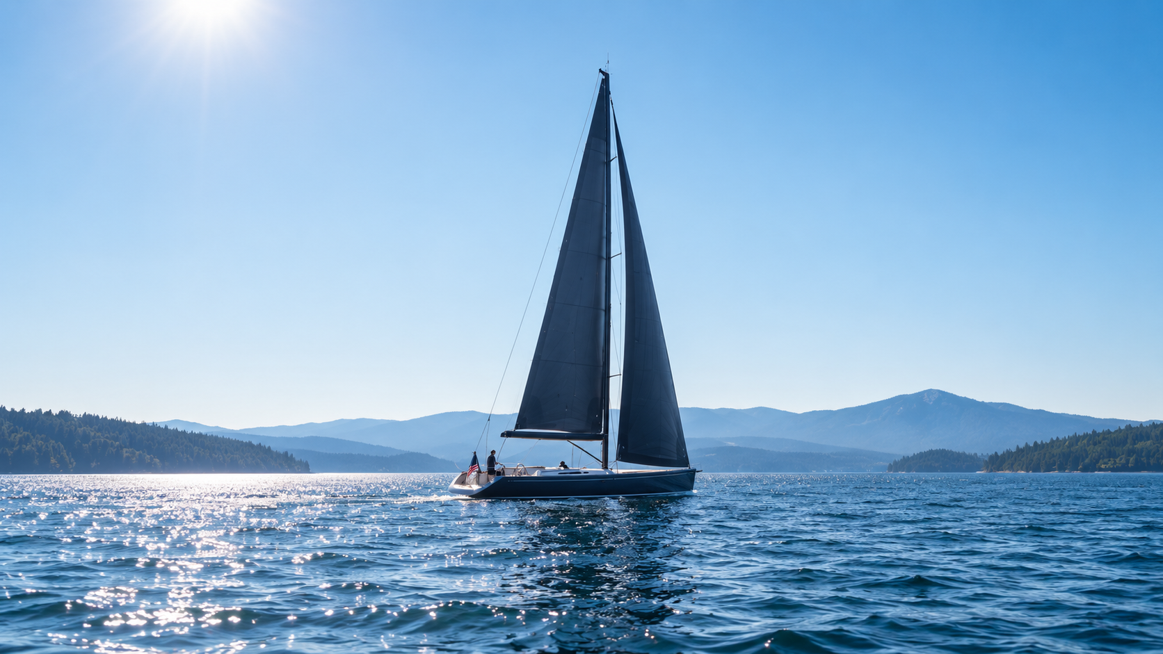 Bonneville sailing school instruction on the water with students and instructor